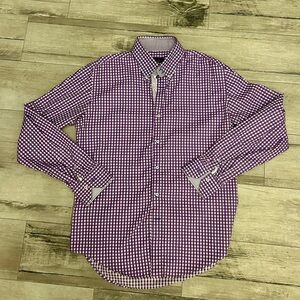 Zara Man Slim Fit Button-Up Shirt Size L (Measured) Classic Dress Casual